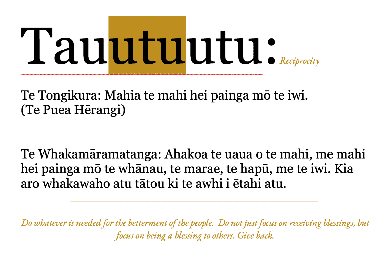 Ngā Uaratanga o te Kura: Our Core Values - Nga Taiatea